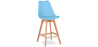 Buy Premium Brielle Scandinavian design bar stool with cushion - Wood Blue 59278 home delivery