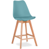 Buy Premium Brielle Scandinavian design bar stool with cushion - Wood Aquamarine 59278 home delivery