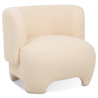 Buy  Upholstered Armchair - Bouclé Fabric Lounge Chair - Janko Cream 61296 - prices