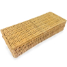 Buy Rattan Basket with Lid / 26x10CM - Deral Natural 61317 - in the UK