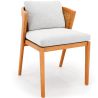 Buy Outdoor Teak Dining Chair with Cushions - Lesley Natural 61323 - in the UK