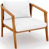 Buy Outdoor Teak Wood Armchair - Aran Natural 61325 - in the UK