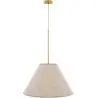 Buy Hanging Ceiling Lamp with Fabric Shade - Derila Gold 61334 - prices