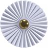 Buy Wall Lamp Applique Flower in White and Gold Metal - 30CM White 61338 - in the UK