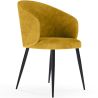 Buy Corduroy Upholstered Dining Chair - Imperial  Mustard 61448 in the United Kingdom