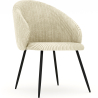 Buy Dining Chair Upholstered in Velvet - Yukon Ivory 61449 - prices