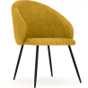 Buy Dining Chair Upholstered in Velvet - Yukon Mustard 61449 - in the UK