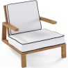 Buy Teak Outdoor Armchair - Audrey  Natural 61456 - in the UK