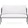 Buy Outdoor Sofa 135cm - Aluminum and Synthetic Rattan - Brewa Grey 61463 - in the UK