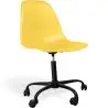 Buy Office Chair with Armrests - Wheeled Desk Chair - Black Brielle Frame Yellow 61268 - in the UK