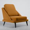 Buy Velvet Upholstered Armchair - Scandinavian Style - Luxe Plaza Mustard 61479 - in the UK