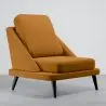 Buy Velvet Upholstered Armchair - Scandinavian Style - Luxe Plaza Mustard 61479 - in the UK