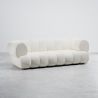 Buy Bouclé Upholstered Sofa - Modern Style - 2/3 Seater - Curved Premium White 61488 - in the UK