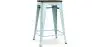 Buy Bar Stool - Industrial Design - Wood & Steel - 60cm -Metalix Pale green 58354 home delivery