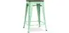 Buy Bar Stool - Industrial Design - Wood & Steel - 60cm -Metalix Mint 58354 in the United Kingdom