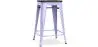 Buy Bar Stool - Industrial Design - Wood & Steel - 60cm -Metalix Lavander 58354 at MyFaktory
