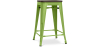 Buy Bar Stool - Industrial Design - Wood & Steel - 60cm -Metalix Light green 58354 home delivery
