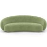 Buy Velvet Curved Sofa - 3/4 Seats - Nathan Light green 60691 - in the UK