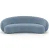 Buy Velvet Curved Sofa - 3/4 Seats - Nathan Light blue 60691 - prices
