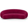 Buy Velvet Curved Sofa - 3/4 Seats - Nathan Wine 60691 in the United Kingdom