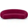 Buy Velvet Curved Sofa - 3/4 Seats - Nathan Wine 60691 in the United Kingdom