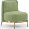 Buy Designer Armchair - Velvet Upholstered - Sabah Light green 61001 - in the UK