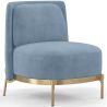 Buy Designer Armchair - Velvet Upholstered - Sabah Light blue 61001 - prices