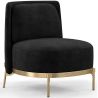 Buy Designer Armchair - Velvet Upholstered - Sabah Black 61001 at MyFaktory