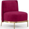 Buy Designer Armchair - Velvet Upholstered - Sabah Wine 61001 in the United Kingdom