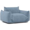 Buy Armchair - Velvet Upholstery - Urana Light blue 61011 - in the UK