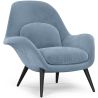 Buy Velvet Upholstered Armchair - Opera Light blue 60706 - in the UK