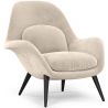 Buy Velvet Upholstered Armchair - Opera White 60706 at MyFaktory