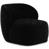 Buy Velvet Upholstered Armchair - Treyton Black 60702 home delivery