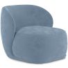 Buy Velvet Upholstered Armchair - Treyton Light blue 60702 - in the UK