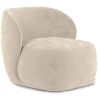 Buy Velvet Upholstered Armchair - Treyton White 60702 - in the UK