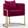 Buy Dining Chair - With armrests - Upholstered in Velvet - Vittoria Wine 61009 in the United Kingdom