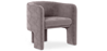 Buy Velvet Upholstered Armchair - Connor Dark grey 60700 in the United Kingdom