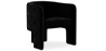 Buy Velvet Upholstered Armchair - Connor Black 60700 home delivery