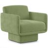 Buy Velvet Upholstered Armchair - Ren Light green 60698 with a guarantee