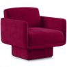 Buy Velvet Upholstered Armchair - Ren Wine 60698 in the United Kingdom