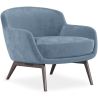 Buy Velvet Upholstered Armchair - Selvi Light blue 60694 - in the UK