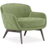 Buy Velvet Upholstered Armchair - Selvi Light green 60694 - prices