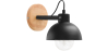 Buy Metal and wood wall lamp - Inga Black 59031 - in the UK