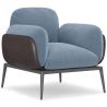 Buy Upholstered Velvet Armchair - Iura Light blue 60650 - in the UK