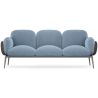 Buy 3-Seater Sofa - Upholstered in Velvet - Greda Light blue 60652 - in the UK