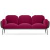 Buy 3-Seater Sofa - Upholstered in Velvet - Greda Wine 60652 in the United Kingdom