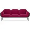 Buy 3-Seater Sofa - Upholstered in Velvet - Greda Wine 60652 in the United Kingdom
