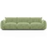 Buy 3-Seater Sofa - Velvet Upholstery - Urana Light green 61013 - in the UK