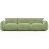 Buy 3-Seater Sofa - Velvet Upholstery - Urana Light green 61013 - in the UK