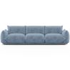 Buy 3-Seater Sofa - Velvet Upholstery - Urana Light blue 61013 with a guarantee